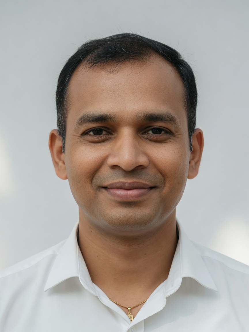 AI aging photo example about age 45